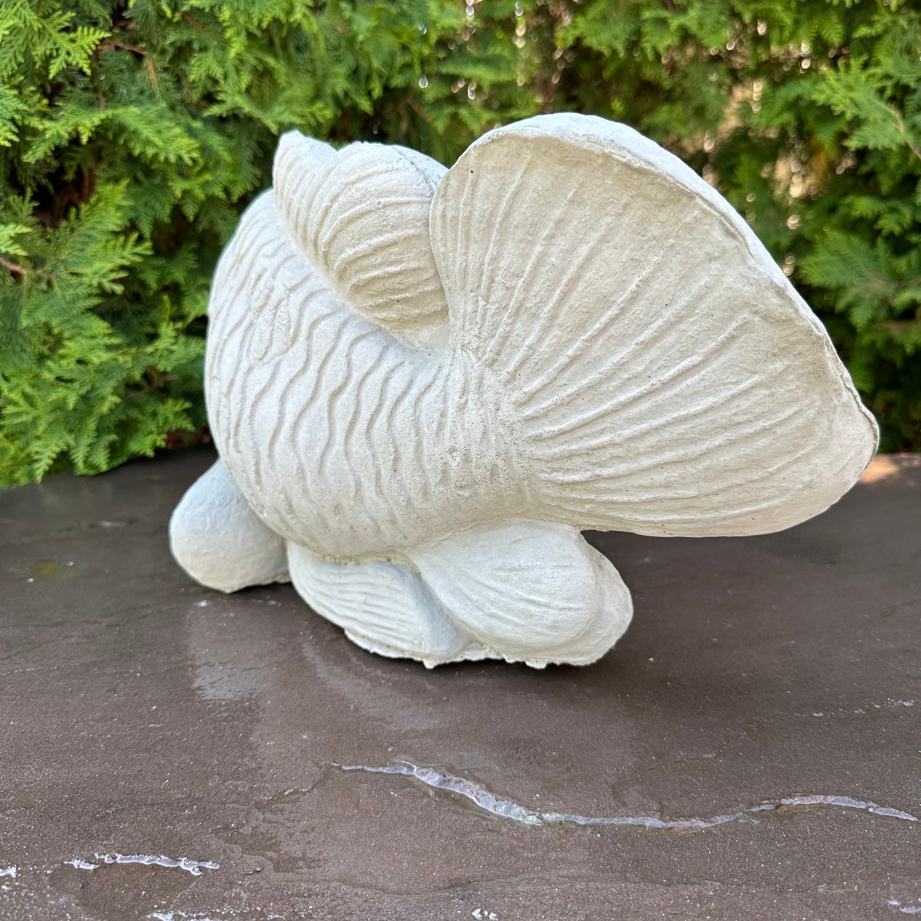 Concrete Fish Pond Spitter 17" Outdoor Garden Water Feature Fountain Statue Top Spout