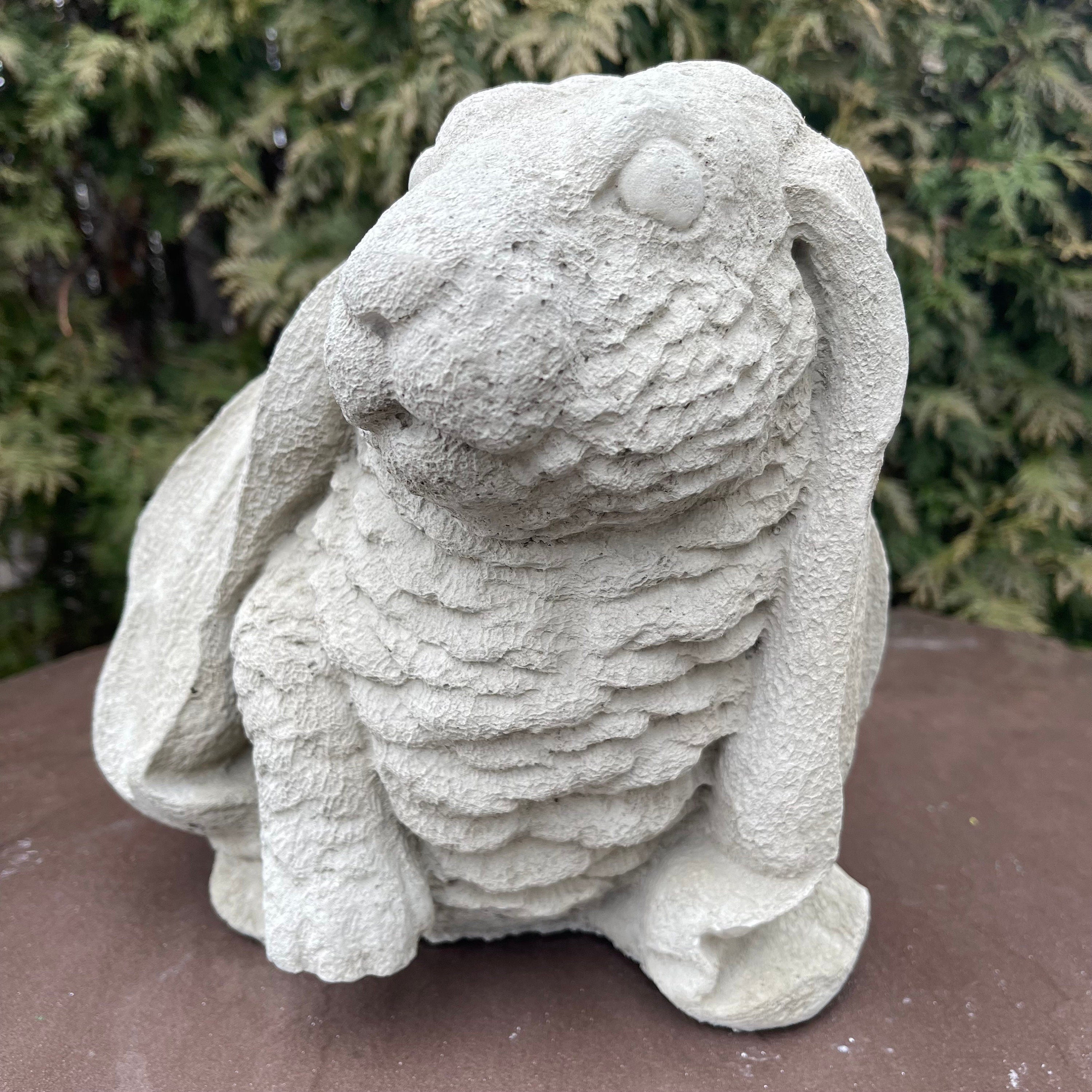 Large Concrete Bunny Rabbit Garden Sculpture 13"