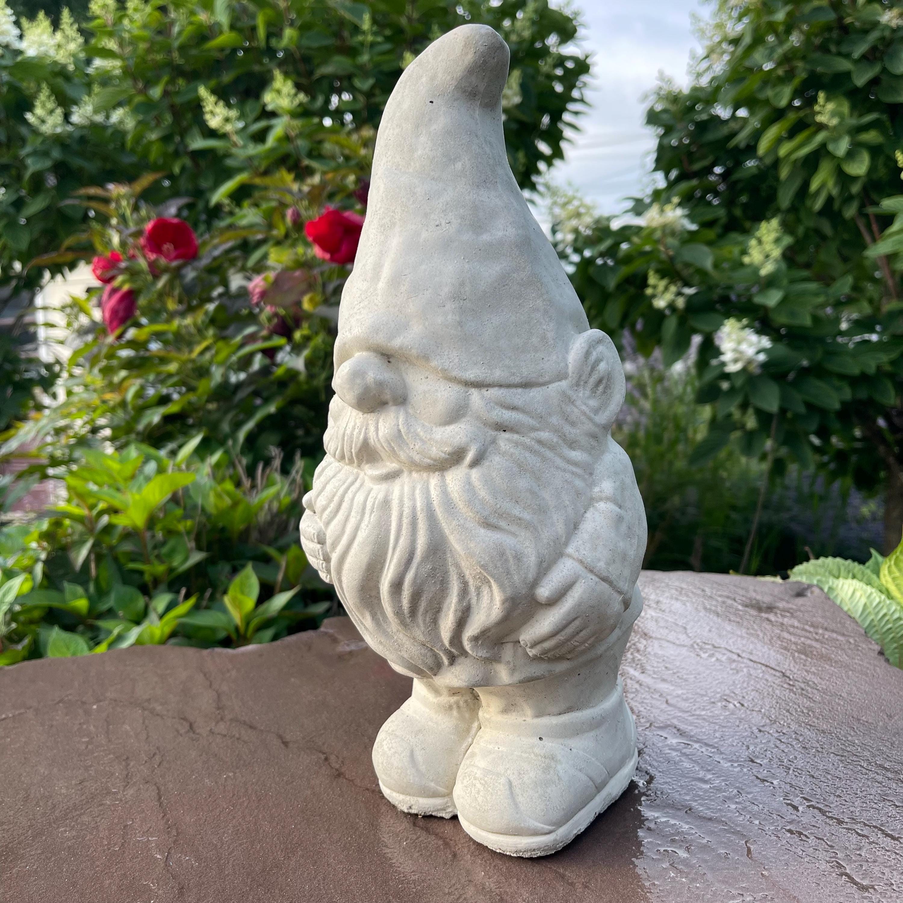 Cement Gnomes For Sale 14" Concrete Garden Gnomes Near Me