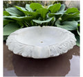 Leafy Replacement Concrete Fountain Bowl 19" Outdoor Garden Water Feature - Bubbler Basin Topper