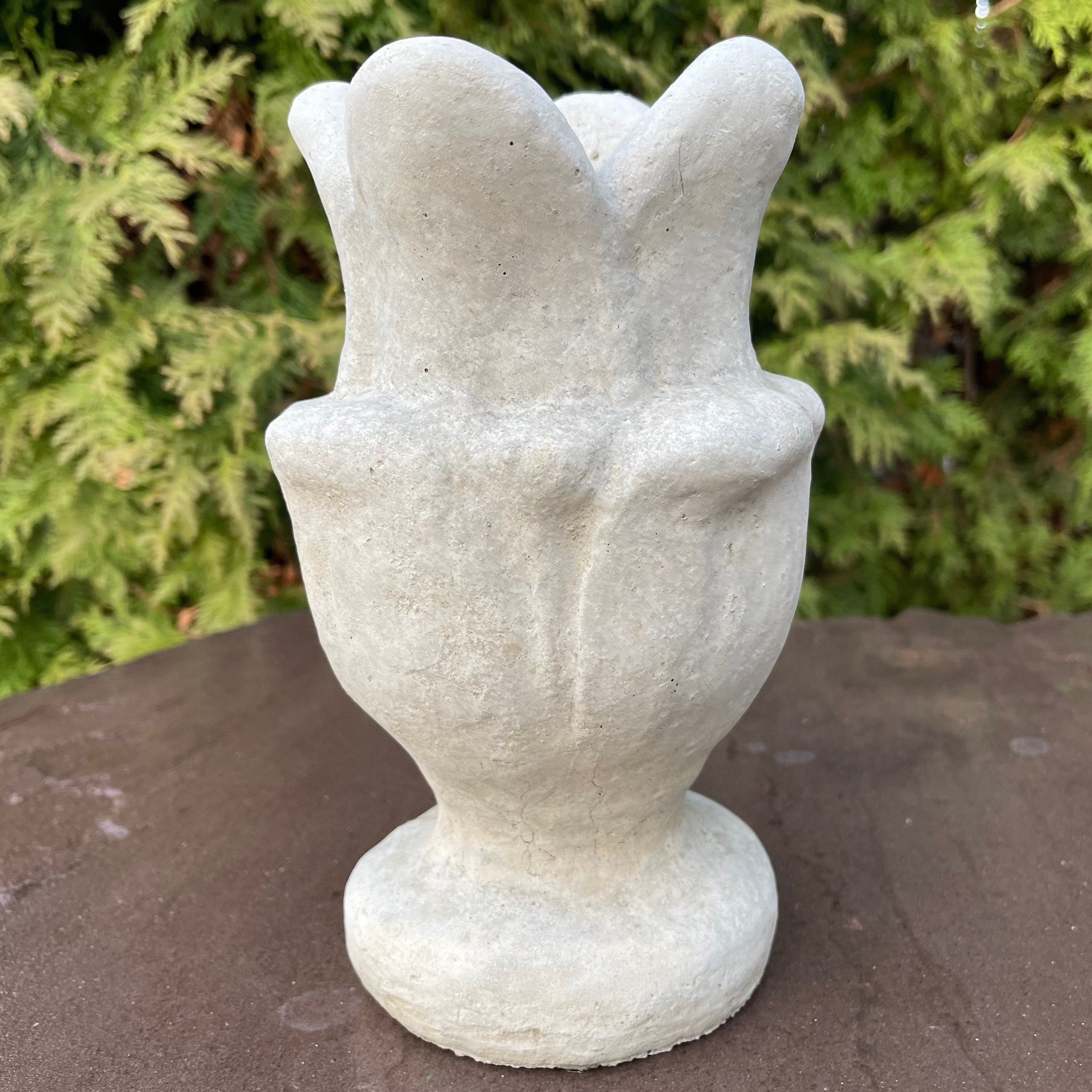 Concrete Fountain Top 8" Small Replacement Tulip Style Cement Fountain Topper