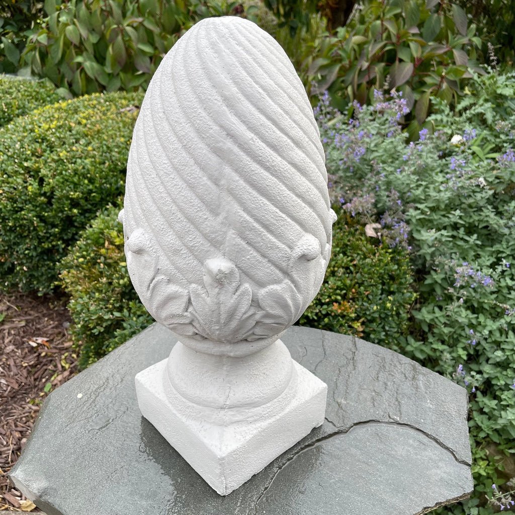 Concrete Acorn Water Fountain Topper 19 Inch Outdoor Garden Pond Finial Top Sculpture