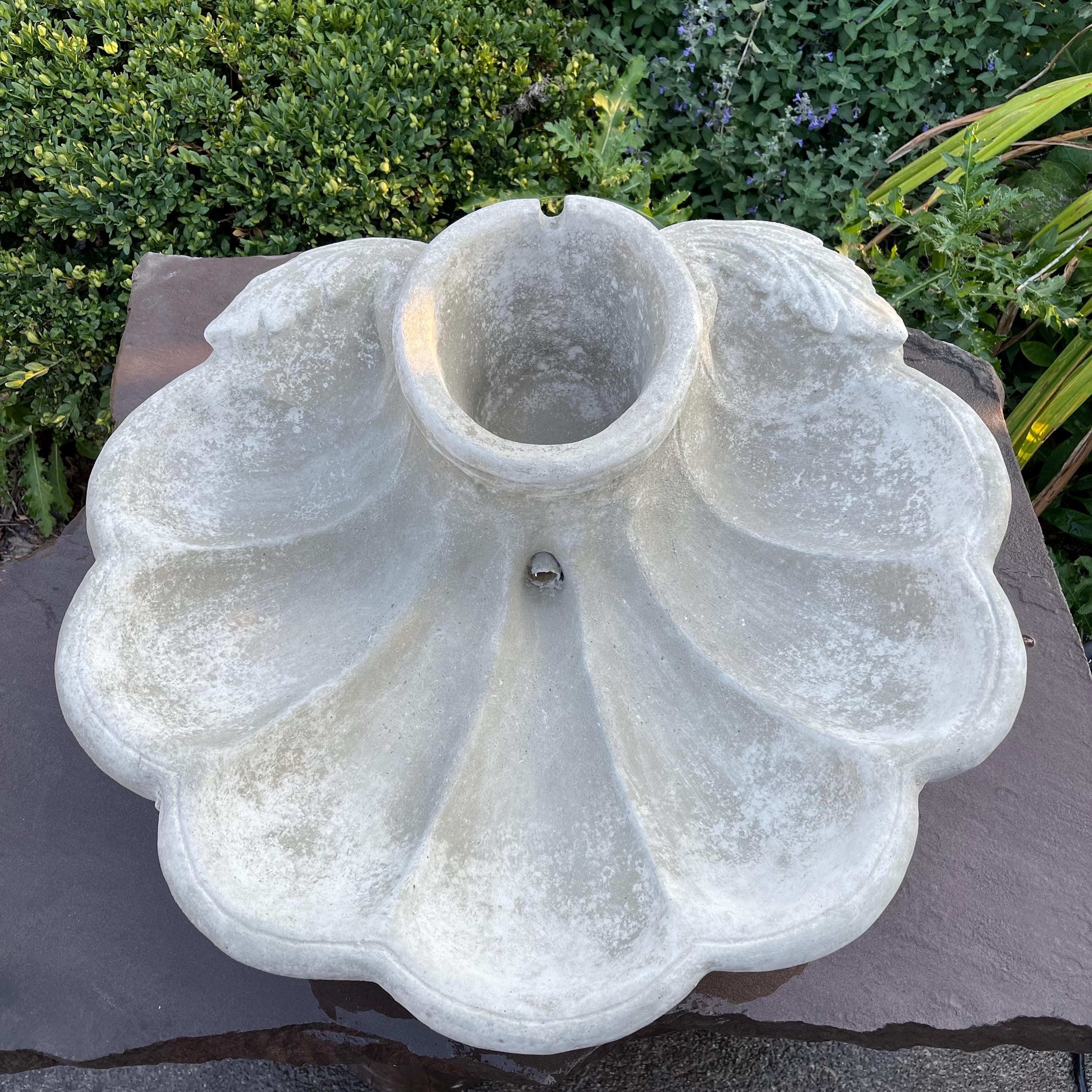 Concrete Fountain Bowl Replacement 23" Large Cement Bowl Fountain Basin