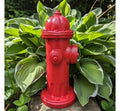Red Concrete Fire Hydrant Statue 14 inch Dog Pee Post Fireman Gift Yard Decor Lawn Ornament