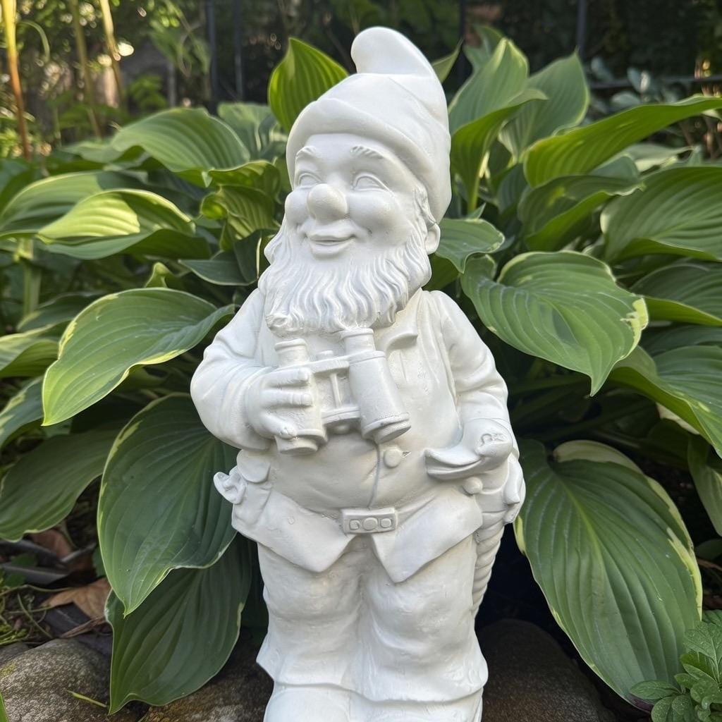 Large Concrete Gnomes 19" Unpainted Cement Garden Gnomes