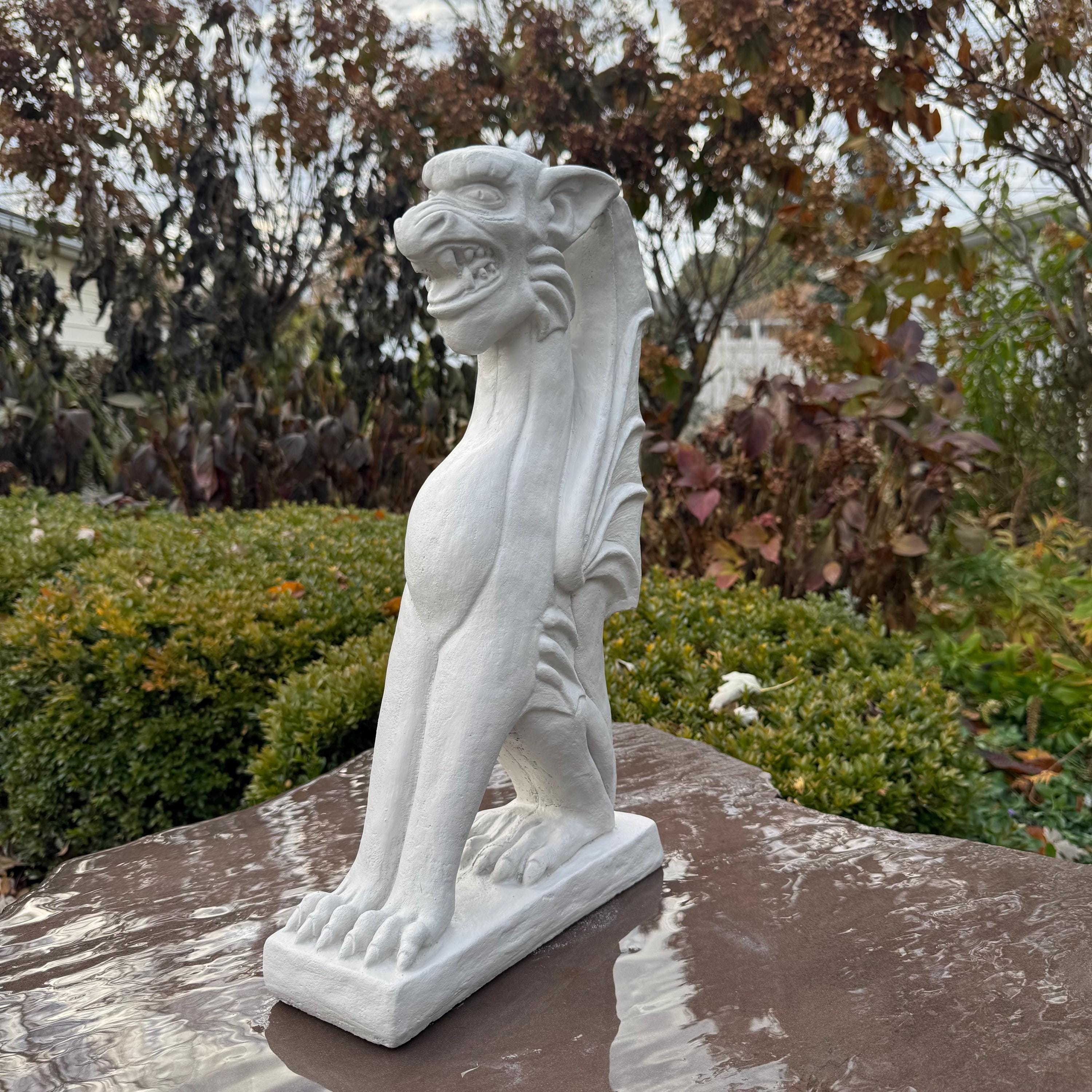 Gargoyle Statue - Concrete Garden Decor - Gothic Home and Patio Decoration