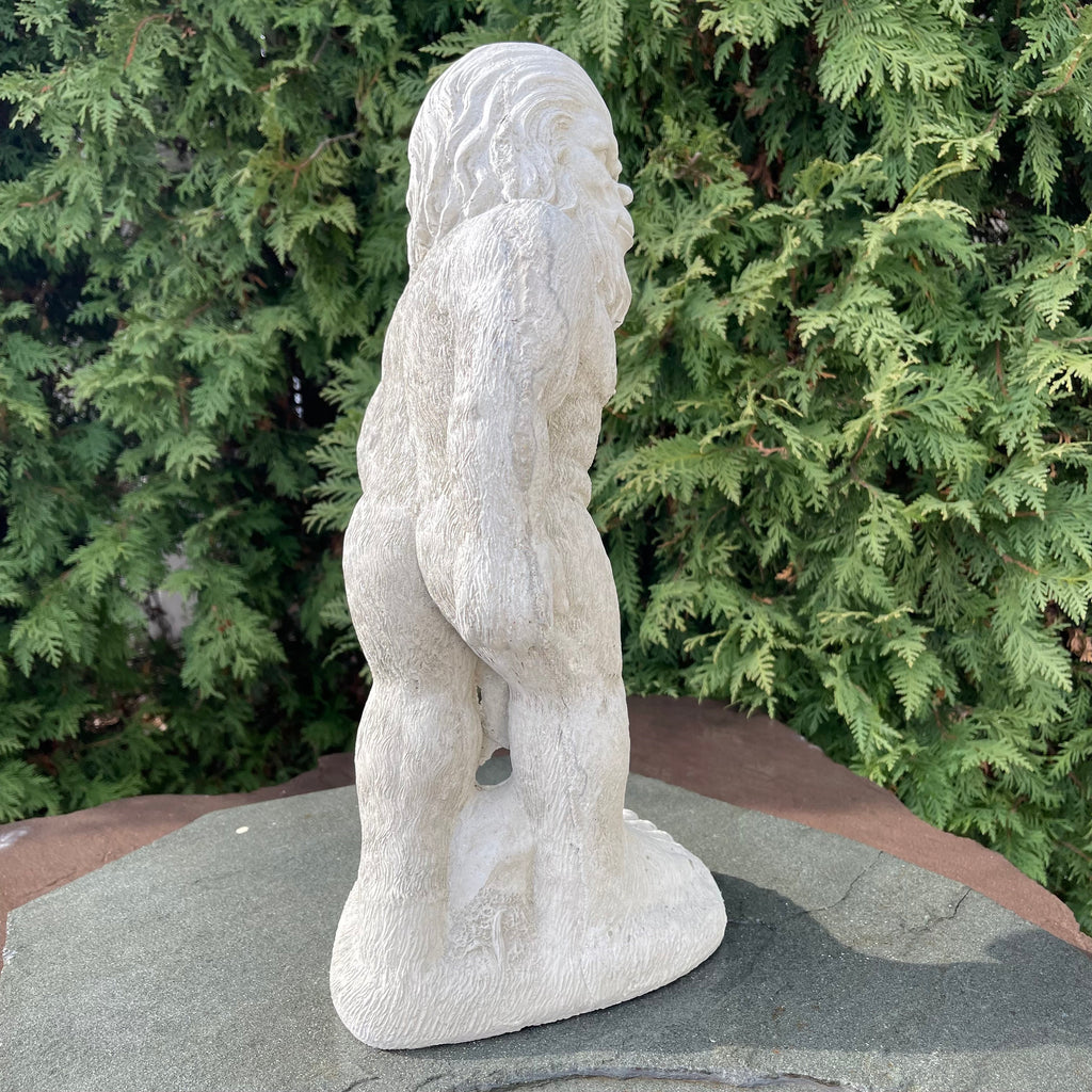 Cement Bigfoot Garden Statue 17 Inch Concrete Sasquatch Outdoor Yard Sculpture Lawn Ornament Decor Gift