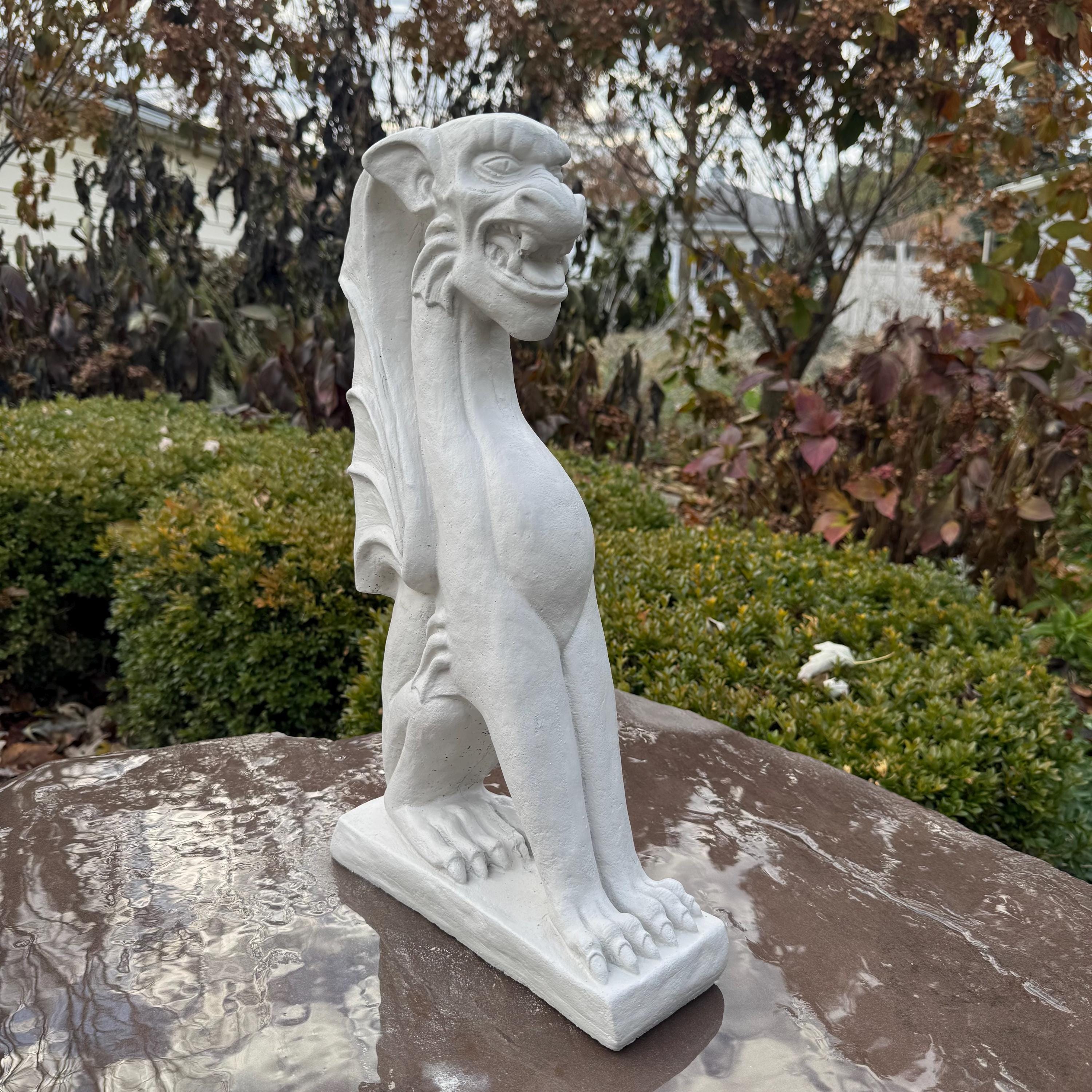 Gargoyle Statue - Concrete Garden Decor - Gothic Home and Patio Decoration