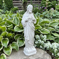 Sacred Heart Jesus Statue 20 Inch Concrete Catholic Garden Art Religious Yard Decor Sculpture Gift