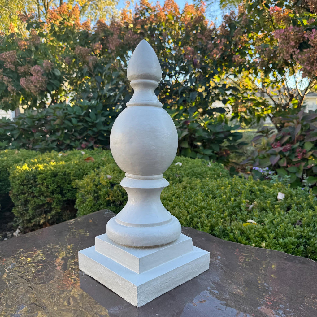20" Handmade Concrete Painted Finial Home Decor Garden Sculpture Wedding Gift For Her Yard Art Ornament