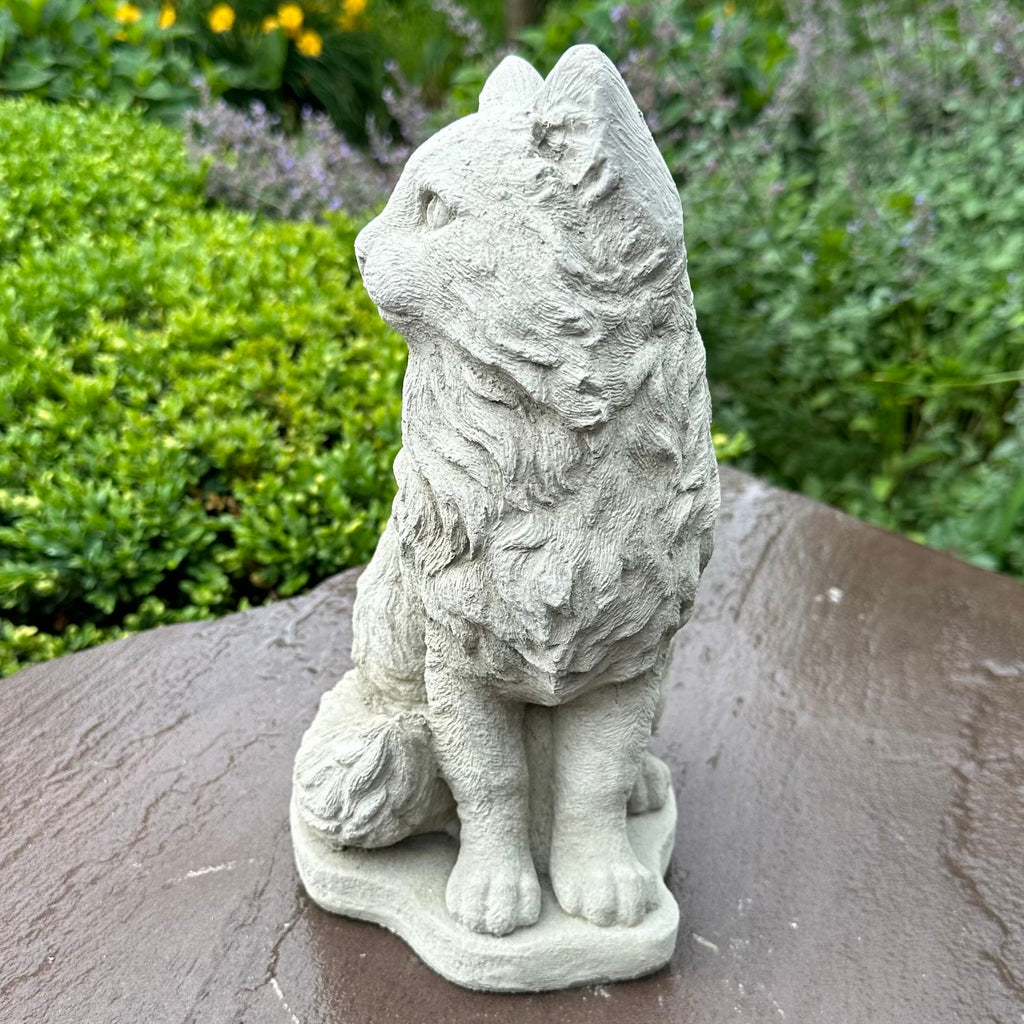 Cement Cat Statue 11" Concrete Cat Statue Near Me