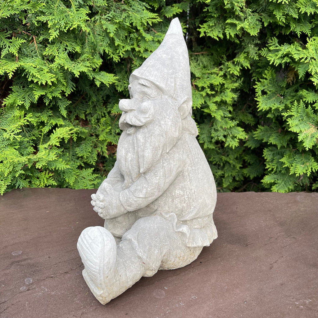 Concrete Gnomes For Sale 14.5" Garden Gnome Cement