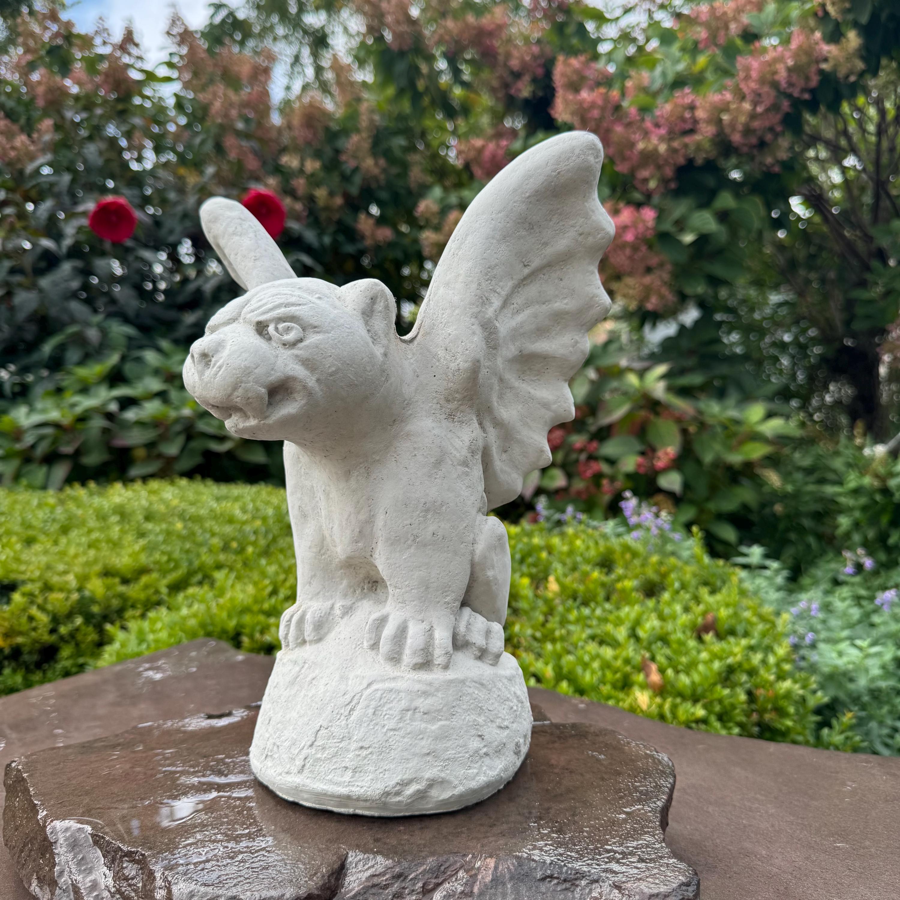 Unique Gothic Gargoyle Garden Statue 13 Inch Stone Look Fantasy Yard Sculpture Outdoor Decor