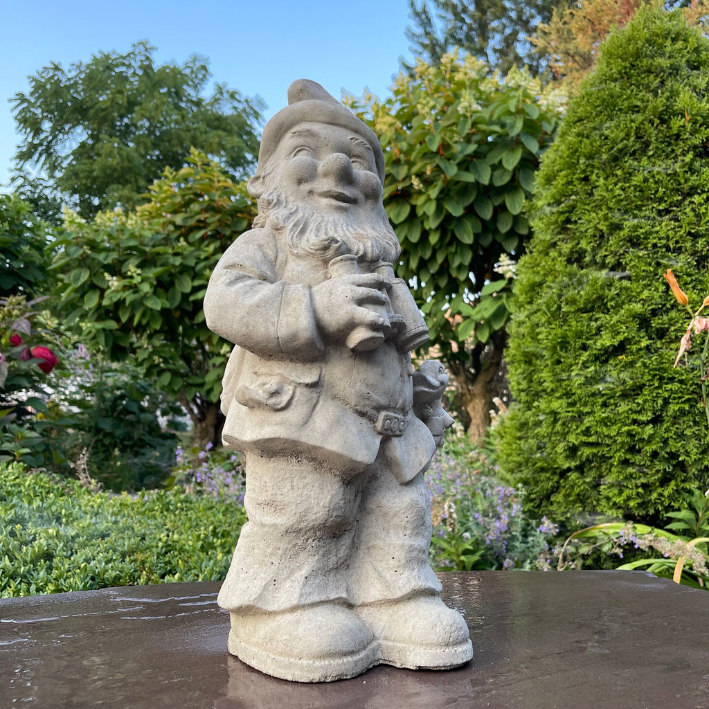 Large Concrete Gnomes 19" Unpainted Cement Garden Gnomes