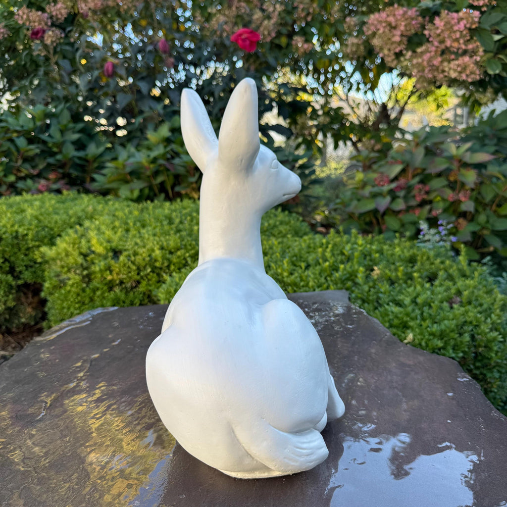 Concrete Deer Statue 15 Inch Garden Sculpture Wildlife Lawn Art Yard Ornament Animal Decor