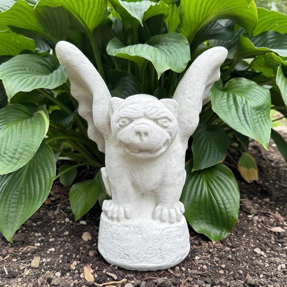 Unique Gothic Gargoyle Garden Statue 13 Inch Stone Look Fantasy Yard Sculpture Outdoor Decor